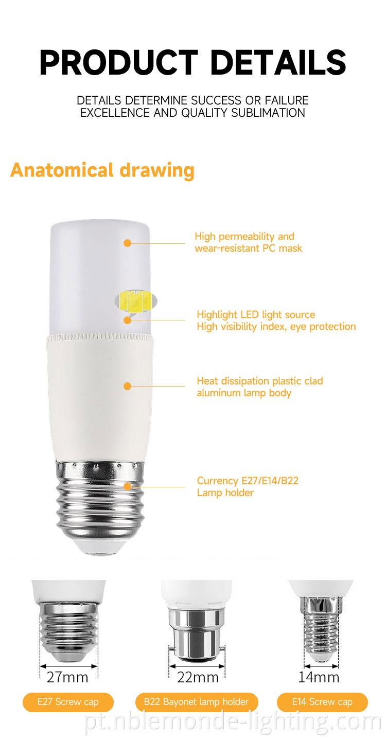 Luminary column bulb